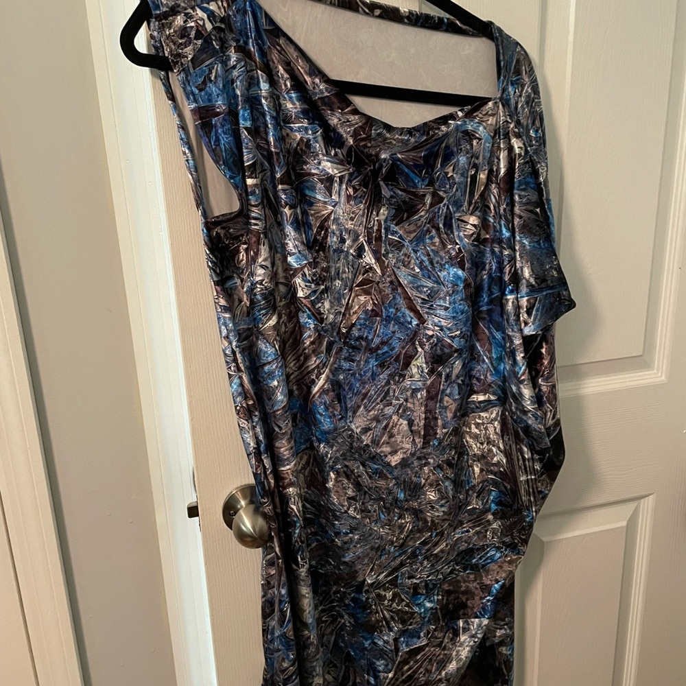 Velvet asymmetrical dress size medium